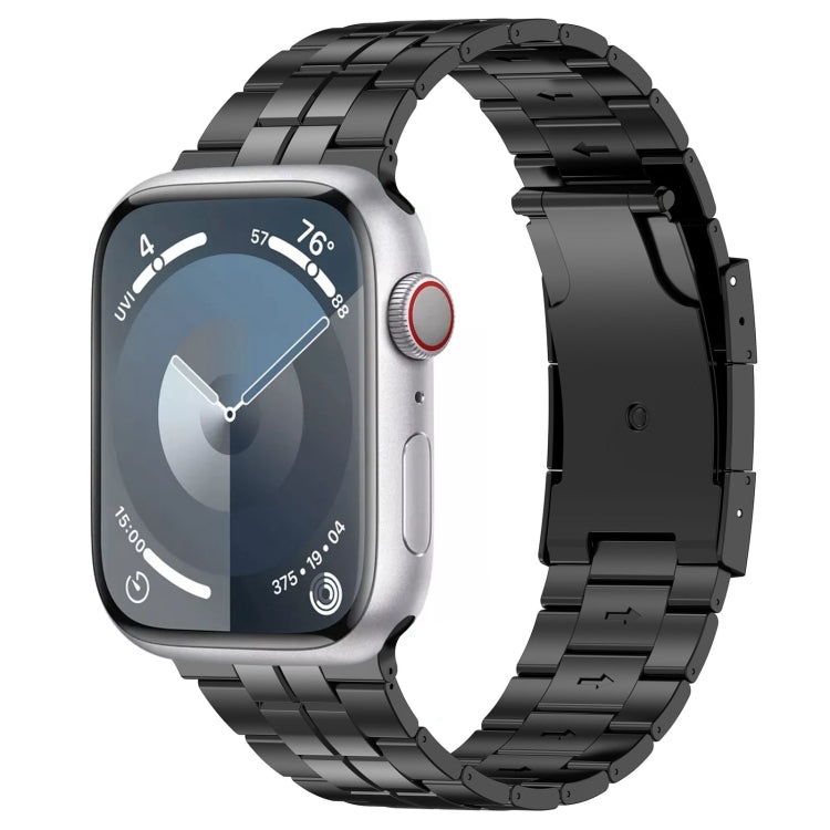 Tortoise Buckle Titanium Steel Watch Band, For Apple Watch SE 40mm, For Apple Watch SE 44mm, For Apple Watch Series 6 40mm, For Apple Watch Series 6 44mm, For Apple Watch Series 5 44mm, For Apple Watch Series 5 40mm, For Apple Watch Series 4 44mm