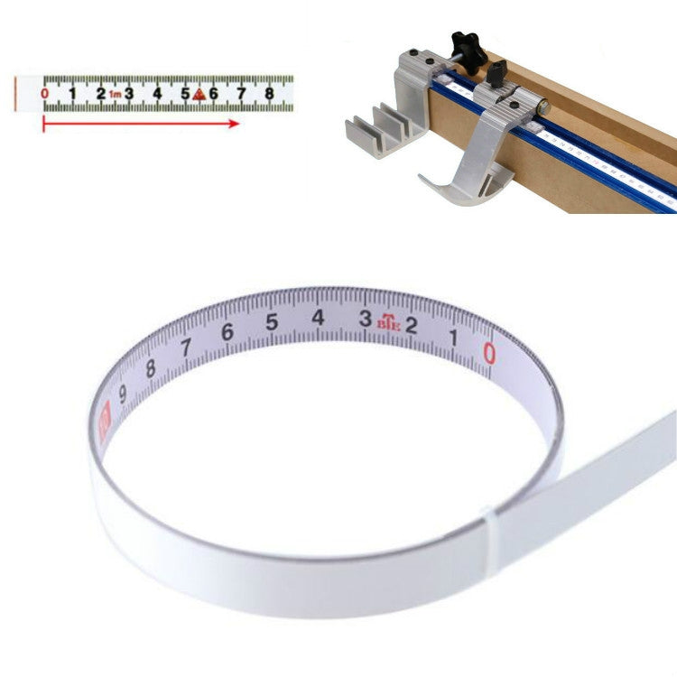 Règle en acier adhésive avec ruban de mesure adhésif, 1m Positive, 2m Positive, 3m Positive, 4m Positive, 5m Positive, 1m Négative, 2m Négative, 3m Négative, 4m Négative, 5m Négative, 1m Point Milieu, 2m Point Milieu, 3m Point Milieu