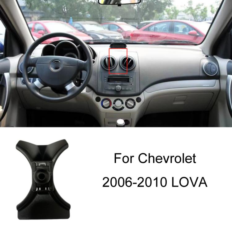 For Chevrolet Left Driving Car Special Mobile Phone Navigation Bracket Base, 06-10 LOVA, 09-14 Cruze, 10-13 Sail, 12-14 Malibu, 12-17 Captiva, 14-16 Trax, 15-18 Sail 3, 16-18 Malibu, 16-19 Cavalier/19-22 MONZA Redline, 16-21 Malibu XL, 17-22 Equinox