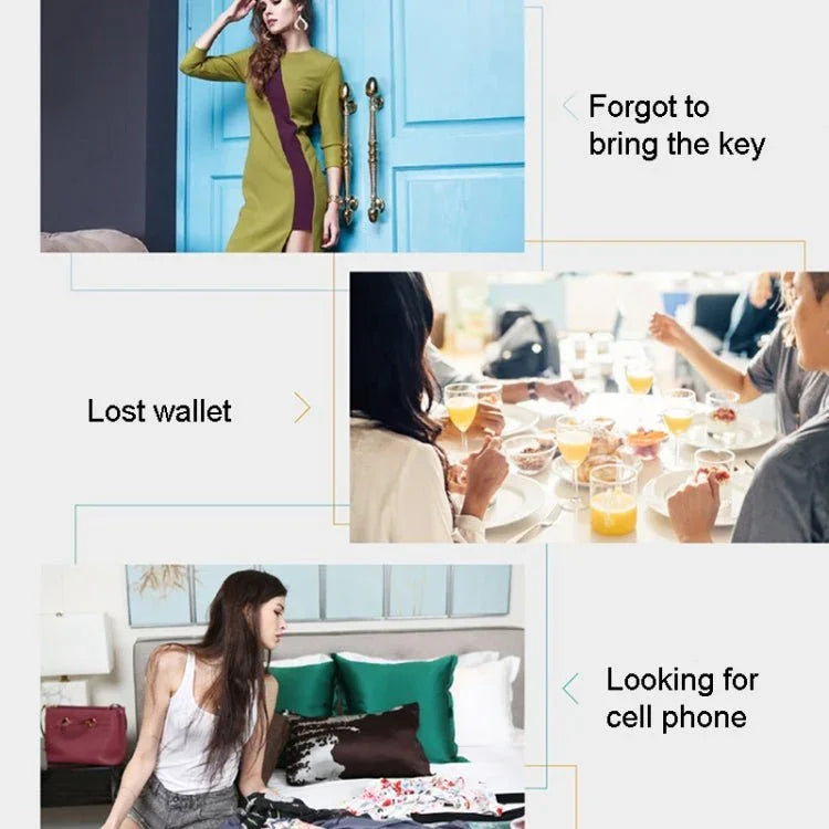 2 PCS Round Bluetooth Anti - Lost Device Mobile Phone Key Two - Way Object Finding Alarm - Trustpick
