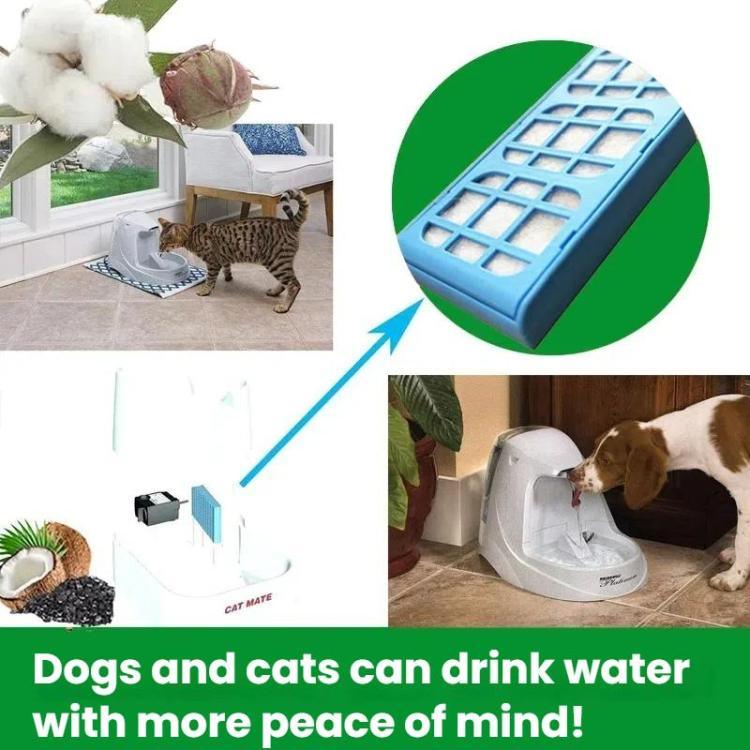 5pcs /Pack Filter For Cate Mate Pet Fountain Multi - Cycle Filtration Cartridge - Trustpick
