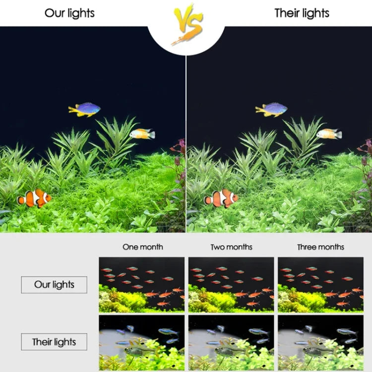 XY-30K Support LED Aquatique pour Aquarium en Verre, Prise US, XY-30K