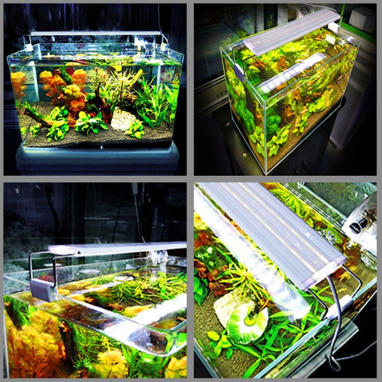 XY-60K Support LED Aquatique à Trois Rangées pour Aquarium en Verre, Prise US, XY-60K Trois Rangées