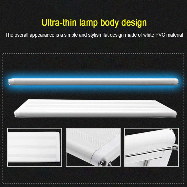 XY-60K Support LED Aquatique à Trois Rangées pour Aquarium en Verre, Prise US, XY-60K Trois Rangées