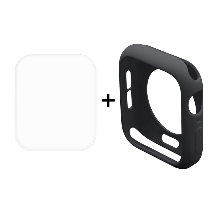 ENKAY Hat-Prince Coque de protection semi-habillée en TPU 2 en 1 + protecteur d'écran HD incurvé en PET 3D pour Apple Watch Series 6 / 5 / 4 / SE3 / 2 / 1 40mm, 40mm