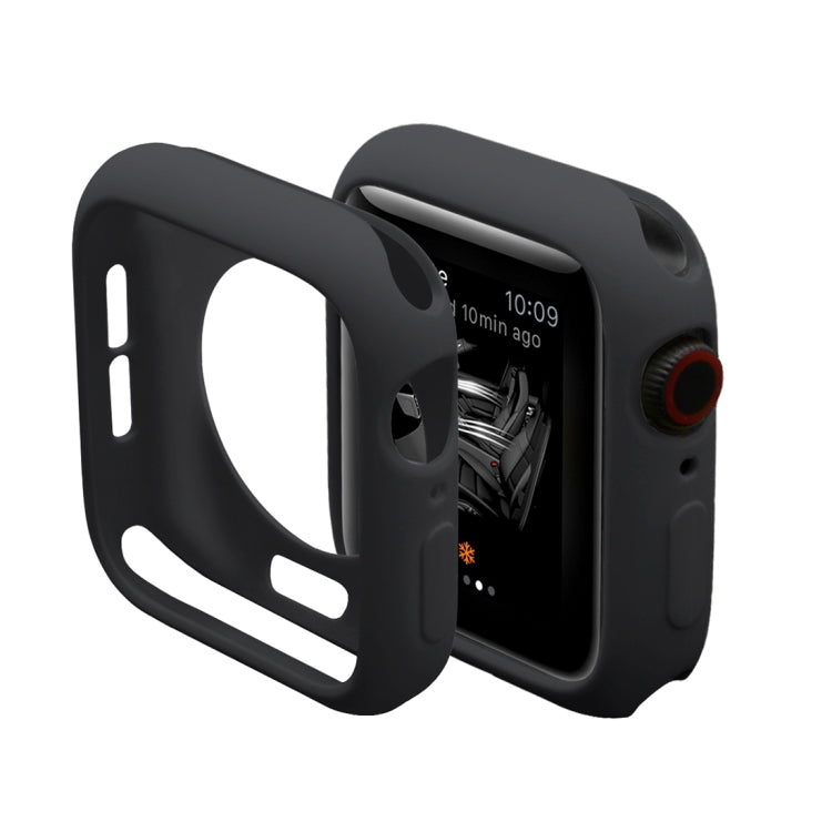 ENKAY Hat-Prince Coque de protection semi-habillée en TPU 2 en 1 + protecteur d'écran HD incurvé en PET 3D pour Apple Watch Series 6 / 5 / 4 / SE3 / 2 / 1 40mm, 40mm