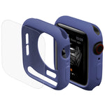 ENKAY Hat-Prince Coque de protection semi-habillée en TPU 2 en 1 + protecteur d'écran HD incurvé en PET 3D pour Apple Watch Series 6 / 5 / 4 / SE3 / 2 / 1 40mm, 40mm
