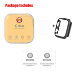 ENKAY Hat-Prince 2 en 1 Coque de protection semi-intégrale en TPU texture fibre de carbone + protecteur d'écran HD incurvé PET 3D pour Apple Watch Series 6 / 5 / 4 / Watch SE 40mm, pour Apple Watch Series 6 / 5 / 4 / Watch SE 40mm