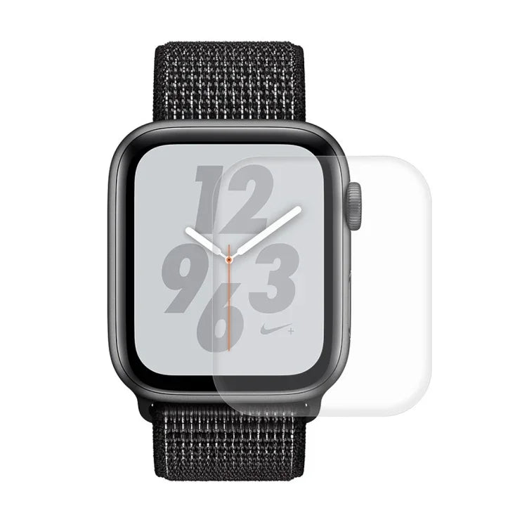 ENKAY Hat-Prince 2 en 1 Coque de protection semi-intégrale en TPU texture fibre de carbone + protecteur d'écran HD incurvé PET 3D pour Apple Watch Series 6 / 5 / 4 / Watch SE 40mm, pour Apple Watch Series 6 / 5 / 4 / Watch SE 40mm