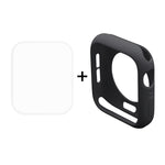 ENKAY Hat-Prince 2 en 1 Coque de protection semi-habillée en TPU + Protecteur d'écran HD incurvé 3D en PET à cintrage à chaud pour Apple Watch Series 6 / 5 / 4 / Watch SE 44 mm, pour Apple Watch Series 6 / 5 / 4 / Watch SE 44 mm