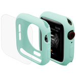 ENKAY Hat-Prince 2 en 1 Coque de protection semi-habillée en TPU + Protecteur d'écran HD incurvé 3D en PET à cintrage à chaud pour Apple Watch Series 6 / 5 / 4 / Watch SE 44 mm, pour Apple Watch Series 6 / 5 / 4 / Watch SE 44 mm