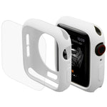 ENKAY Hat-Prince 2 en 1 Coque de protection semi-habillée en TPU + Protecteur d'écran HD incurvé 3D en PET à cintrage à chaud pour Apple Watch Series 6 / 5 / 4 / Watch SE 44 mm, pour Apple Watch Series 6 / 5 / 4 / Watch SE 44 mm