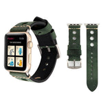 Pour Apple Watch Series 10 42 mm / 9&8&7 41 mm / SE 3&SE 2&6&SE&5&4 40 mm / 3&2&1 38 mm Bracelet de montre en cuir véritable avec trou rétro, Pour 38 mm
