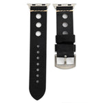 Pour Apple Watch Series 7 45 mm / 6 & SE & 5 & 4 44 mm / 42 mm 3 & 2 & 1 Bracelet de montre rétro en cuir véritable, pour 42 mm