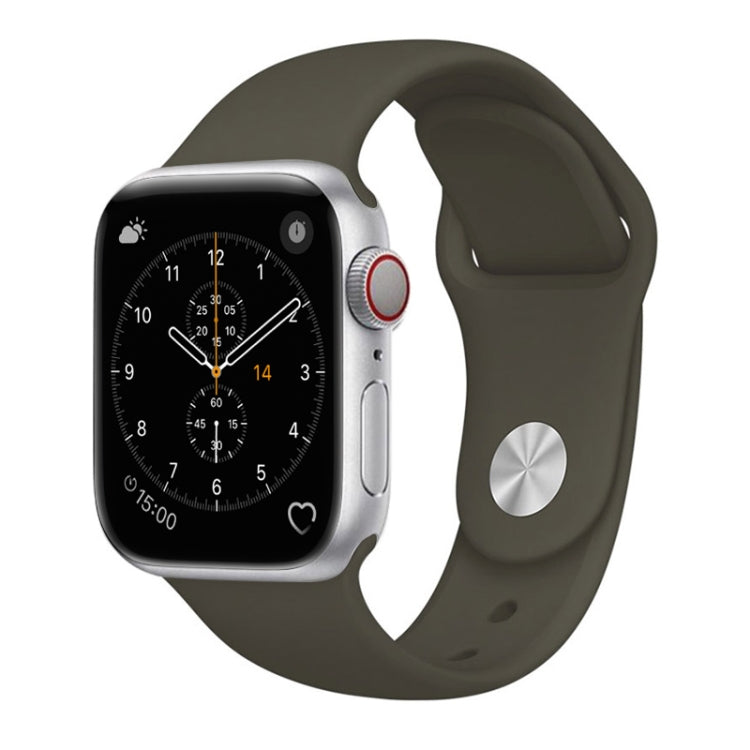 Pour bracelet de montre en silicone style simple et élégant Apple Watch Series 3 & 2 & 1 38mm, pour 38mm