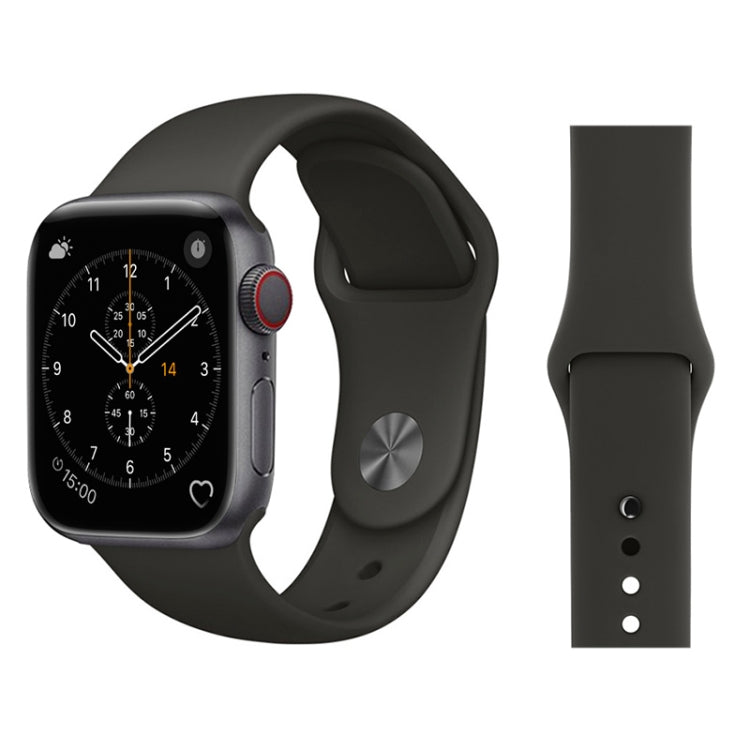 Pour bracelet de montre en silicone style simple et élégant Apple Watch Series 3 & 2 & 1 38mm, pour 38mm