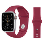 Pour bracelet de montre en silicone style simple et élégant Apple Watch Series 3 & 2 & 1 38mm, pour 38mm