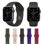 Pour bracelet de montre en silicone style simple et élégant Apple Watch Series 3 & 2 & 1 38mm, pour 38mm