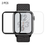 2 PCS ENKAY Hat-Prince PET plein écran 3D + PET de galvanoplastie plein écran 3D incurvé par flexion à chaud Protecteur d'écran HD pour Apple Watch Series 6 / 5 / 4 / Watch SE 44mm, Pour Apple Watch Series 6 / 5 / 4 / Watch SE 44mm