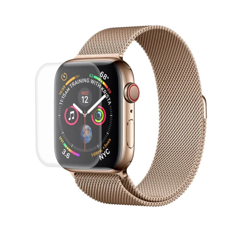 2 PCS ENKAY Hat-Prince PET plein écran 3D + PET de galvanoplastie plein écran 3D incurvé par flexion à chaud Protecteur d'écran HD pour Apple Watch Series 6 / 5 / 4 / Watch SE 44mm, Pour Apple Watch Series 6 / 5 / 4 / Watch SE 44mm
