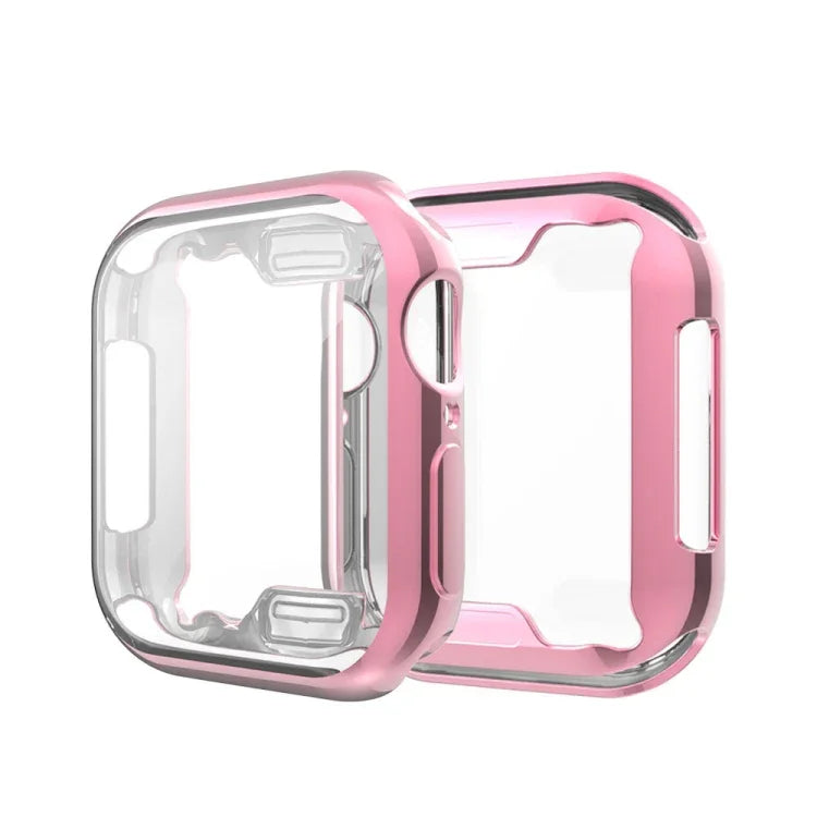 Coque de protection intégrale en TPU plaqué pour Apple Watch Series 6 / 5 / 4 / Watch SE 40mm, pour Series 5 & 4 40mm, pour Apple Watch Series 6 / 5 / 4 / Watch SE 40mm