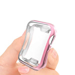 Coque de protection intégrale en TPU plaqué pour Apple Watch Series 6 / 5 / 4 / Watch SE 40mm, pour Series 5 & 4 40mm, pour Apple Watch Series 6 / 5 / 4 / Watch SE 40mm