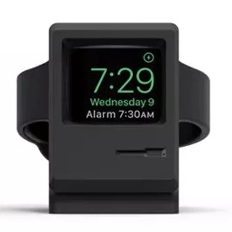 Station de charge rétro en gel de silice pour Apple Watch