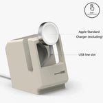 Station de charge rétro en gel de silice pour Apple Watch