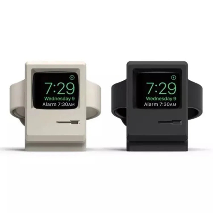 Station de charge rétro en gel de silice pour Apple Watch