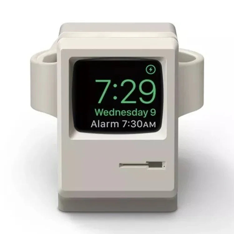 Station de charge rétro en gel de silice pour Apple Watch