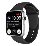 Bracelet de montre en silicone à double rivets pour Apple Watch Series 3 et 2 et 1 42mm, Apple Watch 42mm