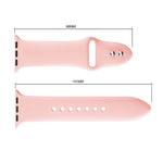 Bracelet de montre en silicone à double rivets pour Apple Watch Series 3 et 2 et 1 42mm, Apple Watch 42mm