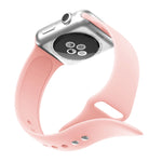 Bracelet de montre en silicone à double rivets pour Apple Watch Series 3 et 2 et 1 42mm, Apple Watch 42mm