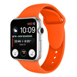Bracelet de montre en silicone à double rivet pour Apple Watch Series 3 et 2 et 1 38mm, Apple Watch 38mm