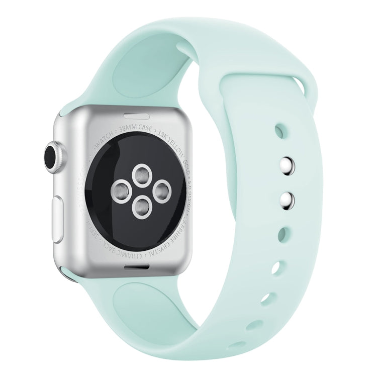 Bracelet de montre en silicone à double rivet pour Apple Watch Series 3 et 2 et 1 38mm, Apple Watch 38mm