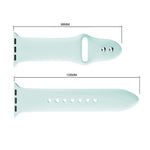 Bracelet de montre en silicone à double rivet pour Apple Watch Series 3 et 2 et 1 38mm, Apple Watch 38mm