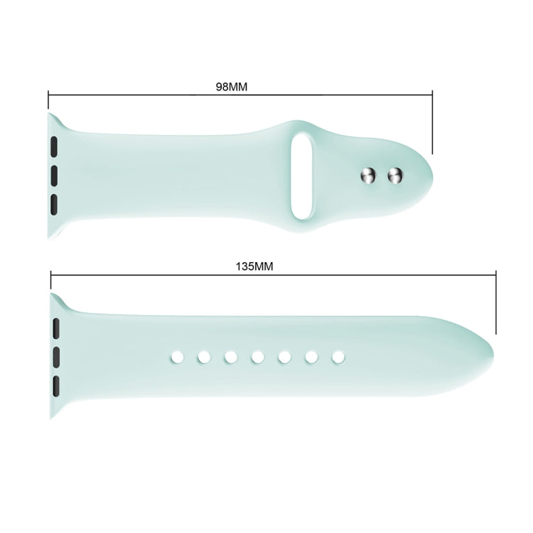 Bracelet de montre en silicone à double rivet pour Apple Watch Series 3 et 2 et 1 38mm, Apple Watch 38mm