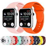 Bracelet de montre en silicone à double rivet pour Apple Watch Series 3 et 2 et 1 38mm, Apple Watch 38mm