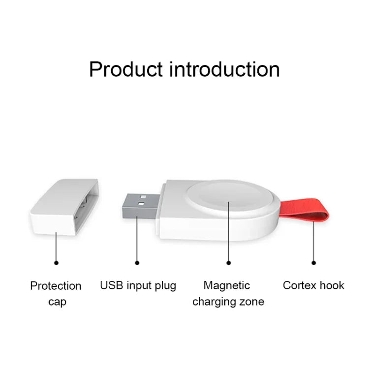 Chargeur magnétique sans fil portable universel A3, compatible avec la norme Qi, pour Apple Watch Series 4, 3, 2 et 1.