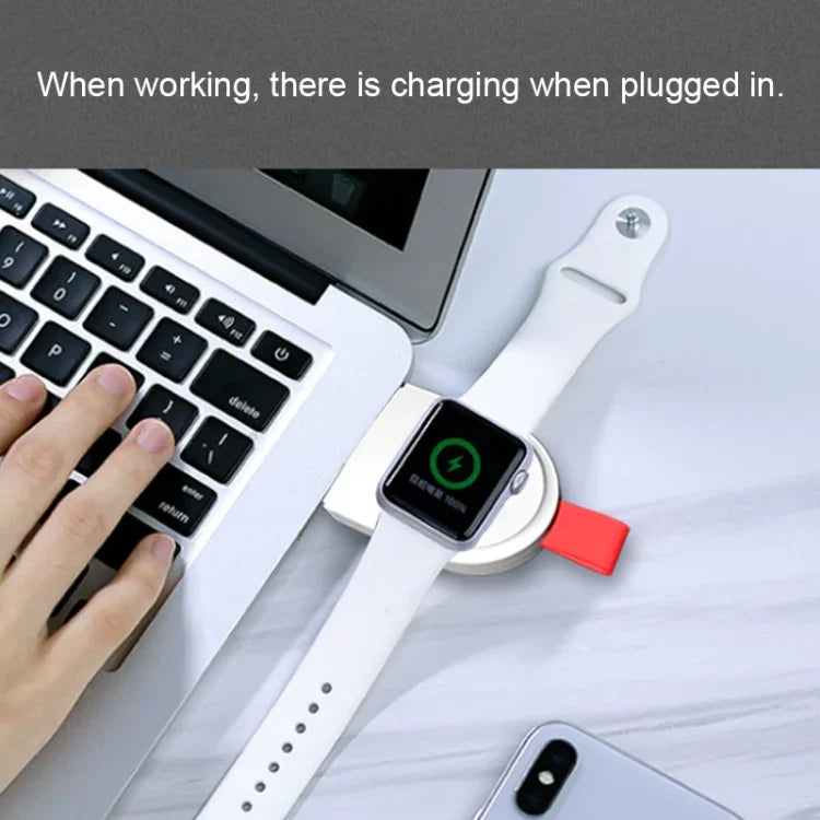 Chargeur magnétique sans fil portable universel A3, compatible avec la norme Qi, pour Apple Watch Series 4, 3, 2 et 1.
