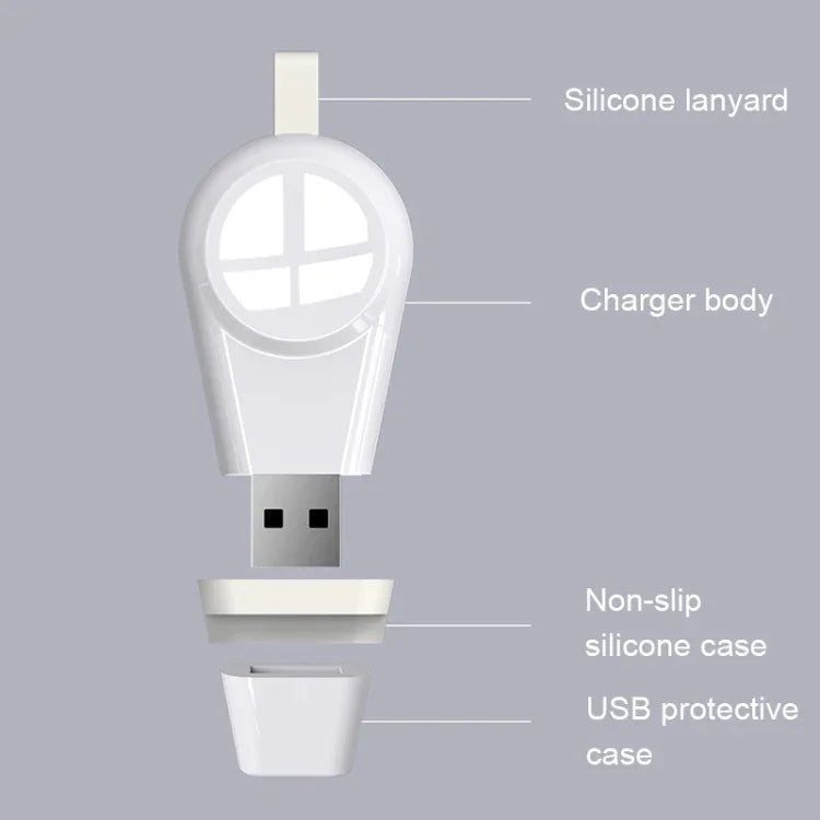 Chargeur sans fil magnétique USB universel portable B2, conforme à la norme Qi, pour Apple Watch Series 4, 3, 2 et 1