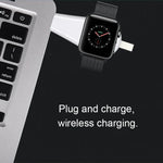 Chargeur sans fil magnétique USB universel portable B2, conforme à la norme Qi, pour Apple Watch Series 4, 3, 2 et 1