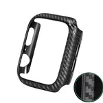 Coque de protection en fibre de carbone pour Apple Watch Series 6 / 5 / 4 / Watch SE 40mm, Pour Apple Watch Series 6 / 5 / 4 / Watch SE 40mm