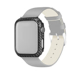 Étui de protection en fibre de carbone PC pour Apple Watch Series 6 / 5 / 4 / Watch SE 44mm, pour Apple Watch Series 6 / 5 / 4 / Watch SE 44mm