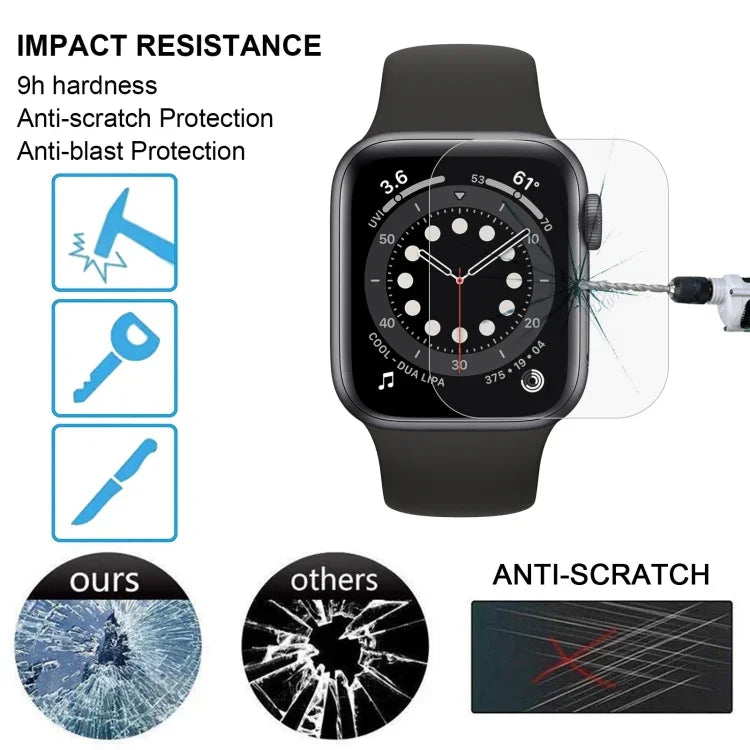 Film en verre trempé 9H 2.5D pour Apple Watch Series 6 / 5 / 4 / Watch SE 44mm