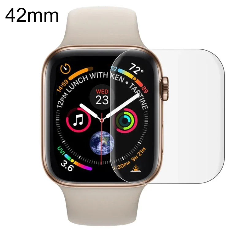Pour Apple Watch Series 3 / 2 / 1 42mm Film PET Souple Protection d'Écran Complète, Pour Apple Watch Series 3 / 2 / 1 42mm