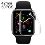 50 pièces Film hydrogel souple couverture complète protecteur d'écran avant pour Apple Watch Series 3 / 2 / 1 42mm, pour Apple Watch Series 3 / 2 / 1 42mm (50 PCS)