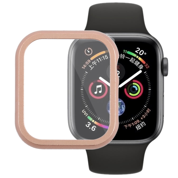Cadre avant en métal Coque de protection pour Apple Watch Series 6 / 5 / 4 / Watch SE 44mm, Pour Apple Watch Series 6 / 5 / 4 / Watch SE 44mm