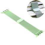 Pour Apple Watch Series 7 41 mm / 6 et SE et 5 et 4 40 mm / 3 et 2 et 1 38 mm Bracelet de montre en nylon magnétique à changement de couleur, 40 mm