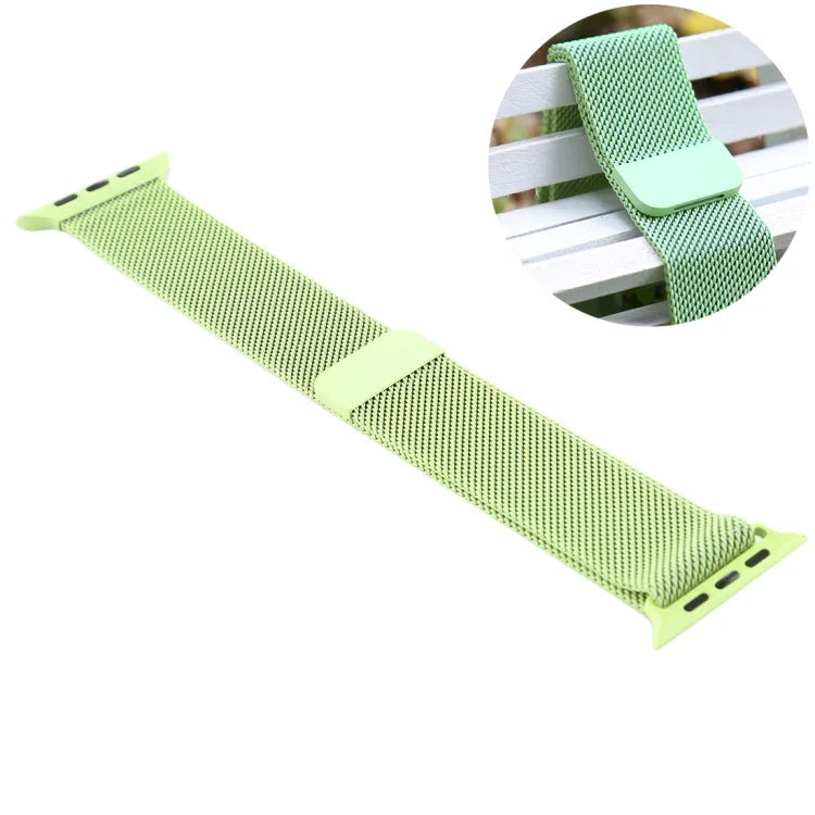 Pour Apple Watch Series 7 41 mm / 6 et SE et 5 et 4 40 mm / 3 et 2 et 1 38 mm Bracelet de montre en nylon magnétique à changement de couleur, 40 mm